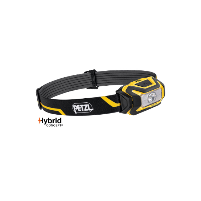 PETZL - ARIA 1 - LINTERNA FRONTAL COMPACTA RECARGABLE / 350 LUMENES. USO CON PILAS INCLUIDAS.