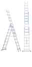 ESCALERA ALUMINIO TRANSFORMABLE 3 TRAMOS / 3X12 PELDAÑOS / ALT MAX 8600mm / ALT PLEG 3570