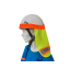 PROTECTOR NUCAUNIVERSAL - CON GOMA - AMARILLO HI VIZ