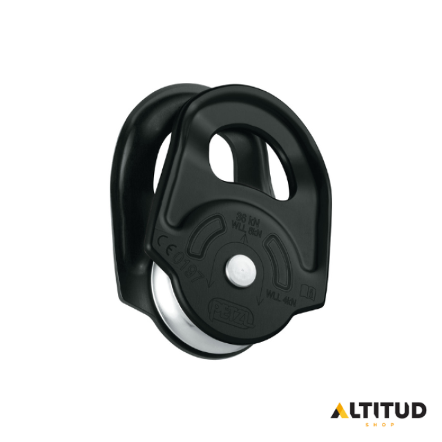 PETZL - RESCUE - POLEA DE ALTA RESISTENCIA Y ALTISIMO RENDIMIENTO - NEGRA