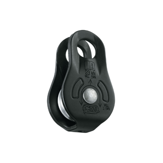 PETZL -FIXE - POLEA COMPACTA Y POLIVALENTE - COLOR NEGRO