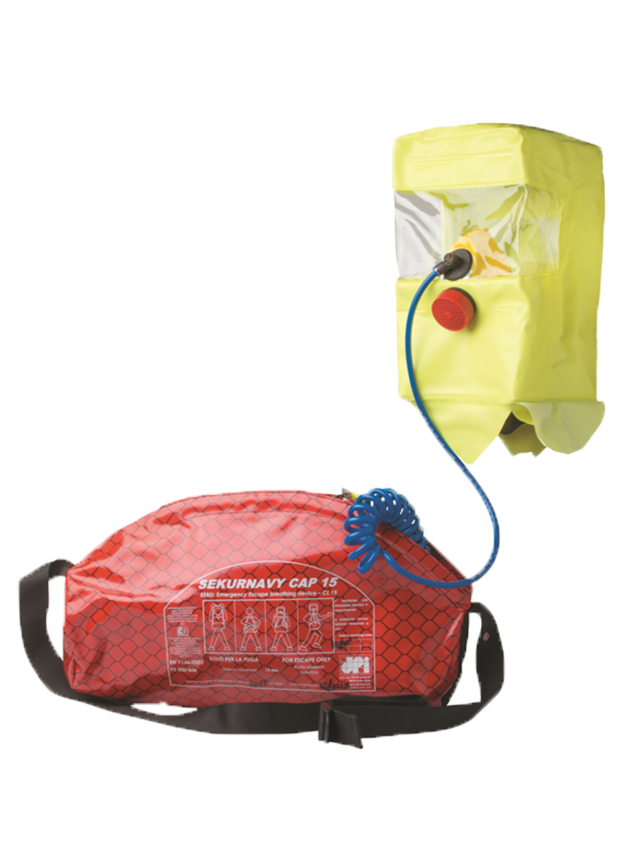 DISPOSITIVO DE ESCAPE DE RESPIRACION DE FLUJO CONSTANTE -SEKURNAVY CAP 15 - IRUDEK