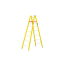 ESCALERA TIJERA CONICA ( 2x9 peldaños ) - FIBRA ARIZONA